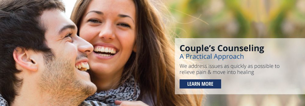 Couple's Counseling banner - smiling couple